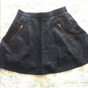 Free People Faux Leather Skirt